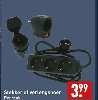 ALDI Stekker of verlengsnoer aanbieding