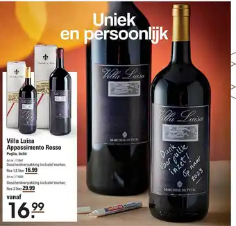 Sligro Villa luisa appassimento rosso puglia, italie aanbieding