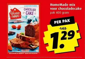 Boni Homemade mix voor chocoladecake aanbieding