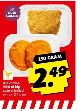 Boni Kip cordon bleu of kip sate schnitzel aanbieding