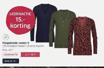 ANWB Fijngebreide vesten aanbieding