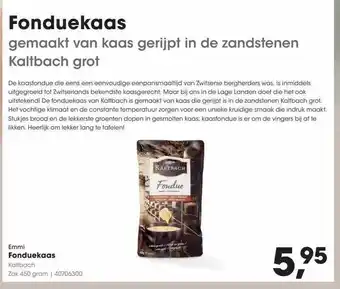 HANOS Emmi fonduekaas aanbieding