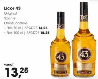 HANOS Licor 43 original spanje aanbieding