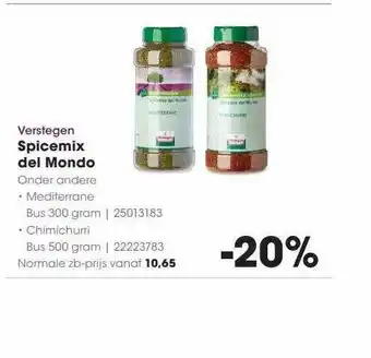 HANOS Verstegen spicemix del mondo aanbieding