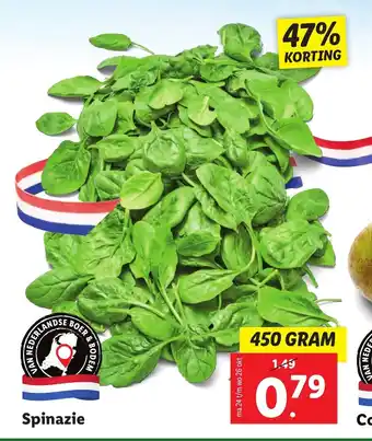 Lidl Spinazie 450 gram aanbieding