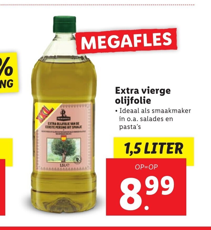 Extra vierge olijfolie 1,5 liter aanbieding bij Lidl