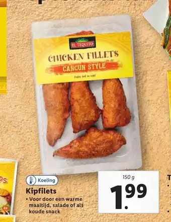 Lidl Kipfilets 150 g aanbieding