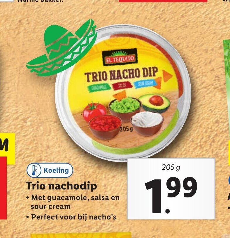 Trio nachodip 205 g aanbieding bij Lidl