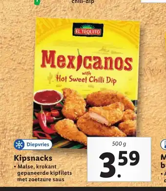 Lidl Kipsnacks 500 g aanbieding