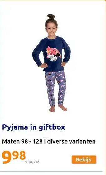 Action Pyjama in giftbox aanbieding