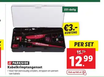 Lidl Parkside Kabelkrimptangenset aanbieding