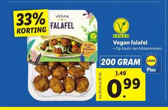 Lidl Vegan falafel 200 gram aanbieding