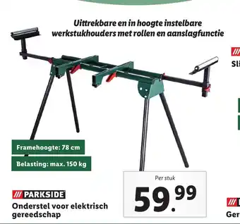 Lidl Parkside Onderstel voor elektrisch gereedschap aanbieding