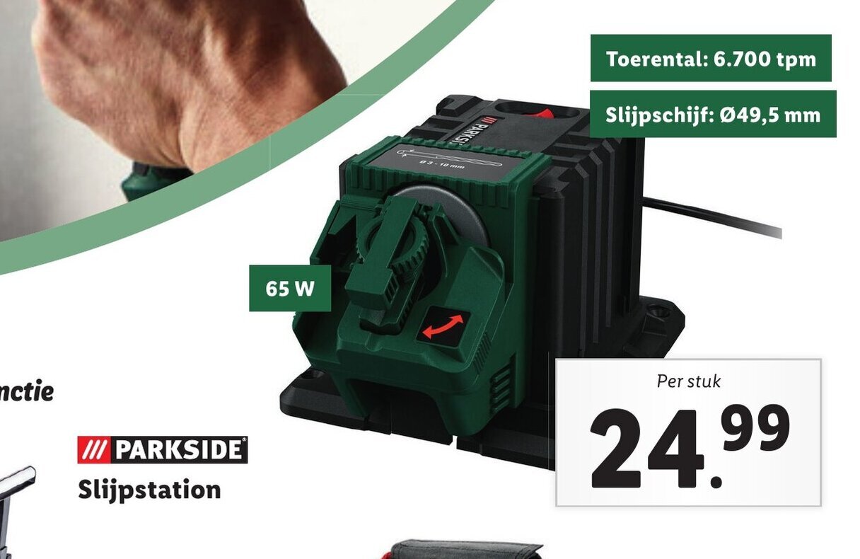 Parkside Slijpstation aanbieding bij Lidl
