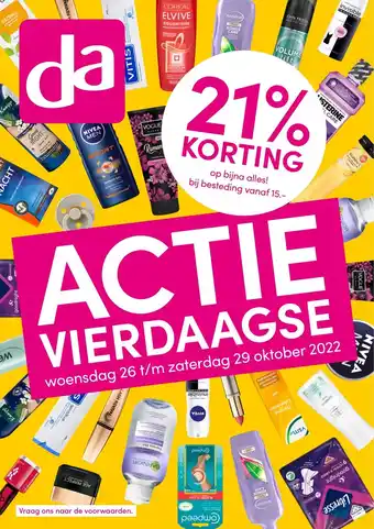 DA 21% Korting Op bijna alles! bij besteding aanbieding
