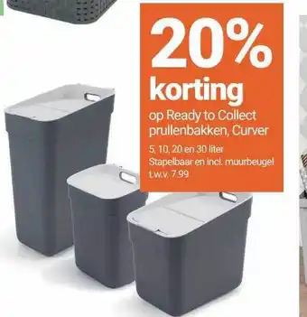 Inter Chalet Op ready to collect prullenbakkenm curver 20% korting aanbieding