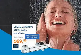 Warmteservice Grohe grohtherm 1000 douchemengkraan aanbieding