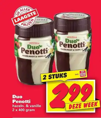 Nettorama Duo Penotti 400g aanbieding