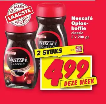 Nettorama Nescafé Oploskoffie 200gr aanbieding