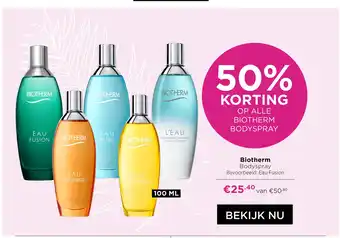 ICI Paris XL Op alle Biotherm Bodyspray aanbieding