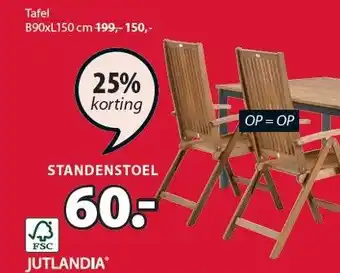 Jysk STANDENSTOEL aanbieding