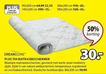 Jysk PLUS T44 MATRASBESCHERMER aanbieding