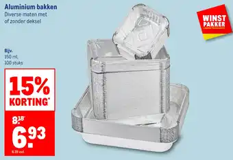 Makro Aluminium bakken aanbieding