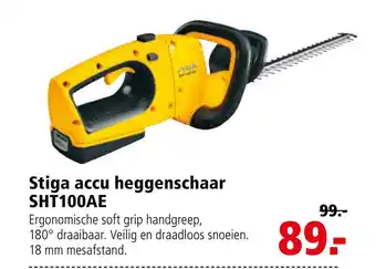 Welkoop Stiga accu heggenschaar aanbieding