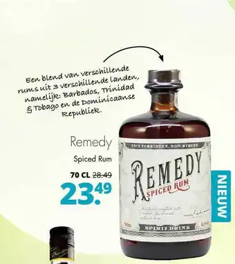 Mitra Remedy Spiced Rum aanbieding