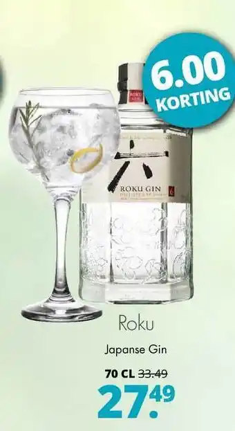 Mitra Roku Japanse Gin 6.00 Korting aanbieding