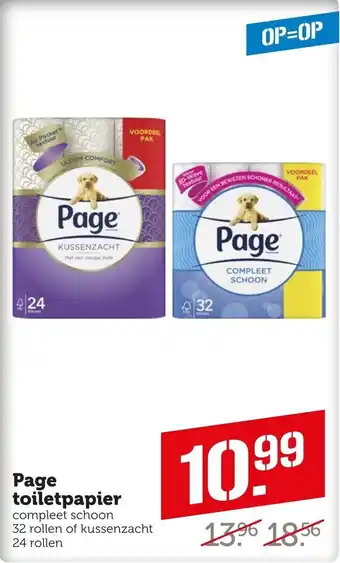 Coop Page toiletpapier aanbieding