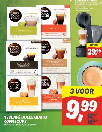 Dekamarkt Nescafe Dolce Gusto Koffiecups pak 16 cups aanbieding