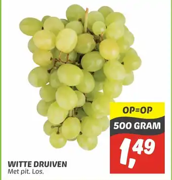 Dekamarkt Witte Druiven 500 gram aanbieding