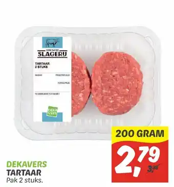 Dekamarkt Dekavers Tartaar pal 2 stuks 200 gram aanbieding