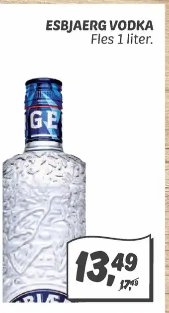 Dekamarkt Esbjaerg Vodka 1 liter aanbieding