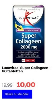 Bol.com Lucovitaal super collageen - 60 tabletten aanbieding