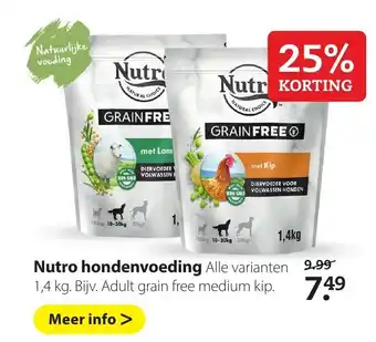 Pets Place Nutro Hondenvoeding 1.4kg aanbieding