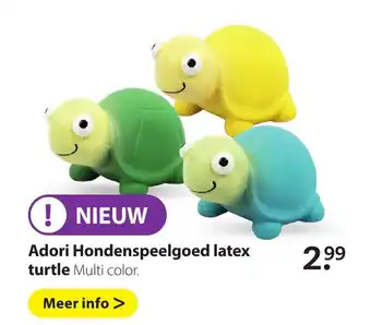 Pets Place Adori Hondenspeelgoed latex turtle aanbieding