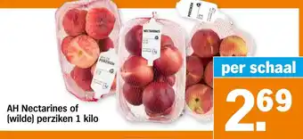 Albert Heijn AH Nectarines of wilde perziken 1kg aanbieding