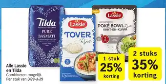 Albert Heijn Lassie en Tilda aanbieding