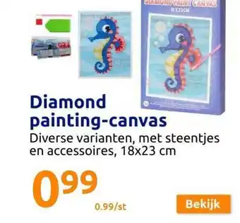 Action Diamond painting-canvas aanbieding