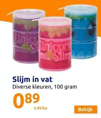 Action Slijm in vat aanbieding