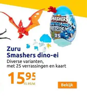 Action Zuru smashers dino-ei aanbieding