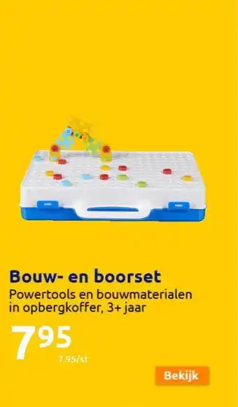 Action Bouw- en boorset aanbieding