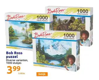 Action Bob ross puzzel aanbieding