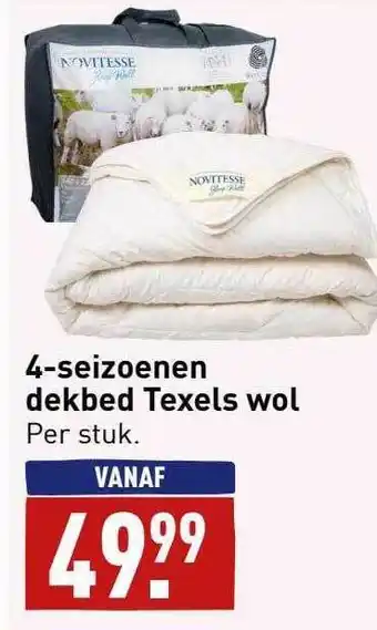 ALDI 4-seizoenen dekbed texels wol aanbieding