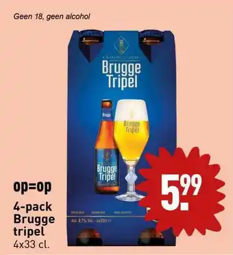 ALDI 4-pack brugge tripel aanbieding