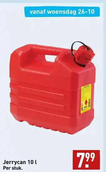 ALDI Jerrycan 10l aanbieding