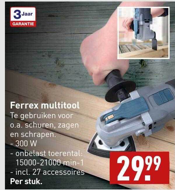 Ferrex multitool aanbieding bij ALDI