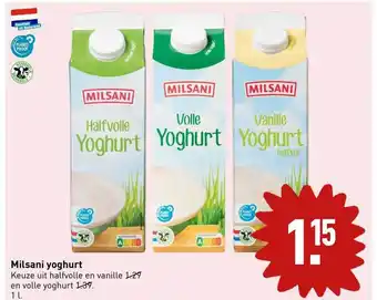 ALDI Milsani yoghurt aanbieding